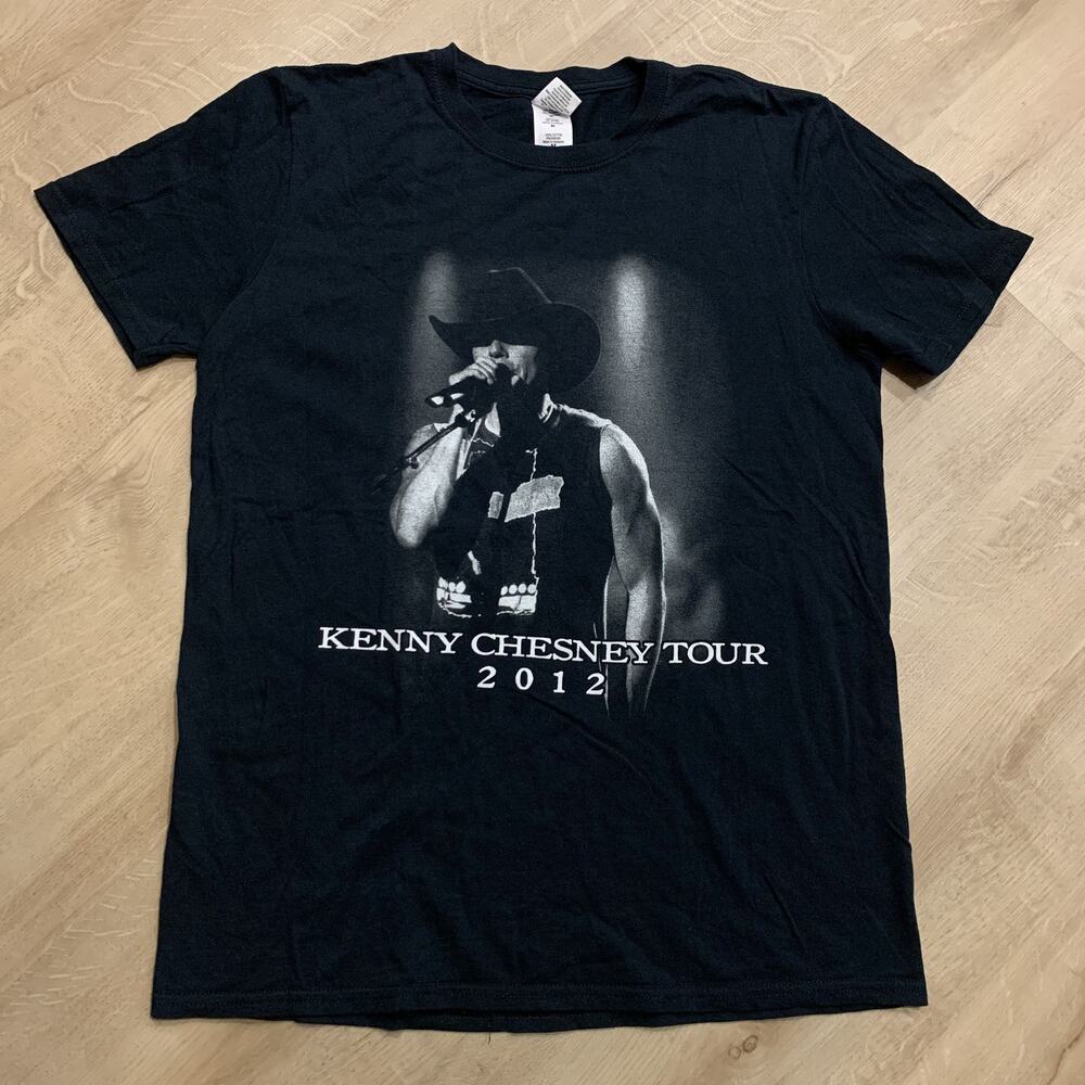 Kenny Chesney 2012 Tour Brothers Of The Sun T-Shirt Men's Medium Black Softstyle